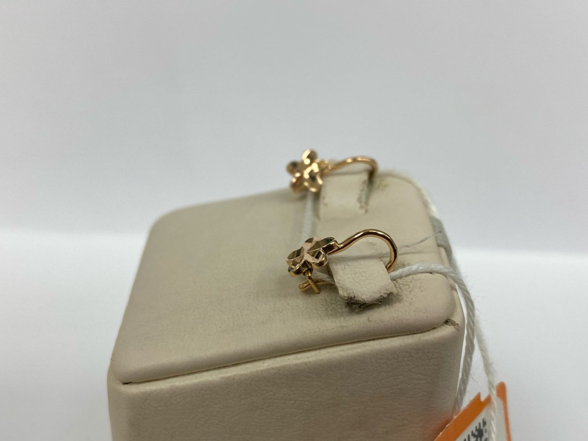 СЕРЬГИ БЕЗ КАМНЯ (Au 585)