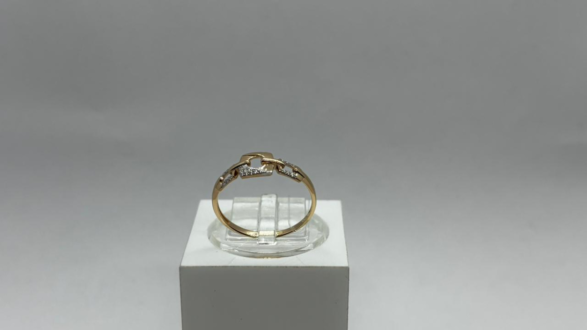 КОЛЬЦО С КАМНЯМИ (Au 585)