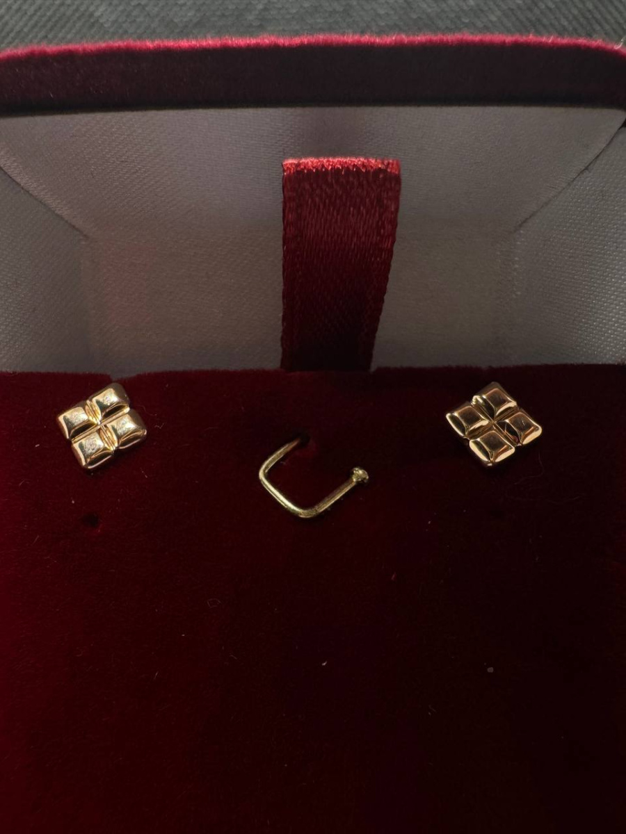 СЕРЬГИ ПУСЕТЫ без камня (Au 585)