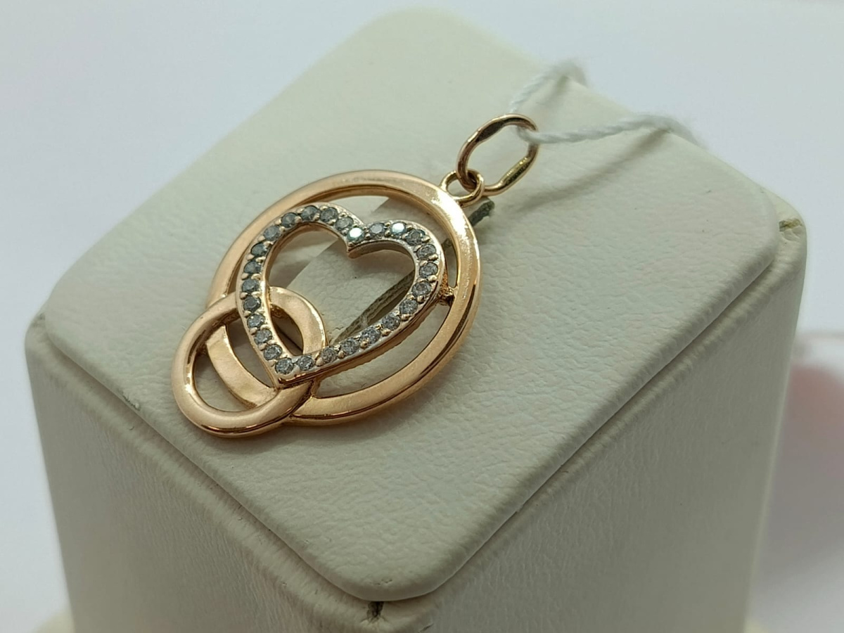 ПОДВЕСКА С КАМНЯМИ (Au 585)