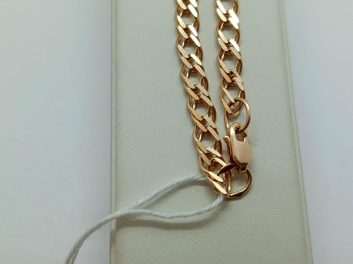 ЦЕПЬ ПОЛНОВЕСНАЯ Ромб двойной (Au 585)