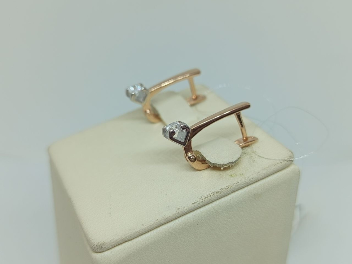 СЕРЬГИ С КАМНЕМ (Au 375)