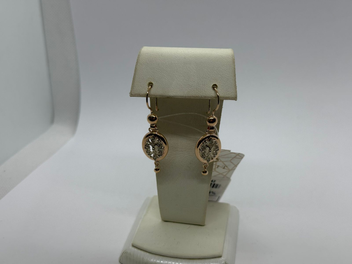 СЕРЬГИ С КАМНЯМИ (Au 585)