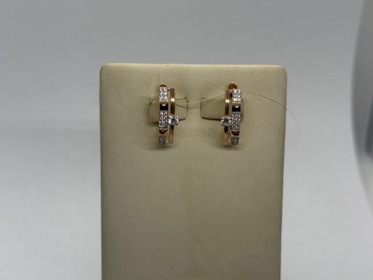 СЕРЬГИ С КАМНЯМИ (Au 585)