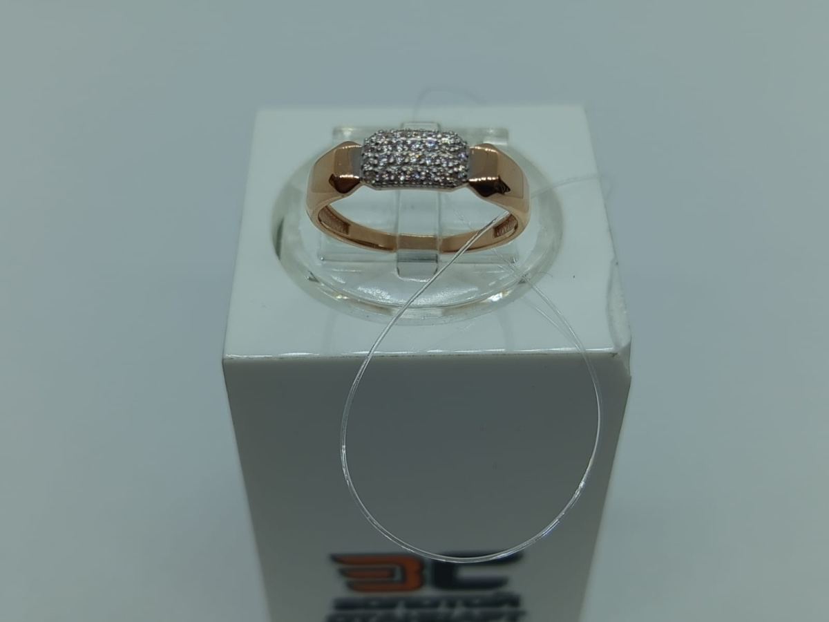 КОЛЬЦО С КАМНЯМИ (Au 585)