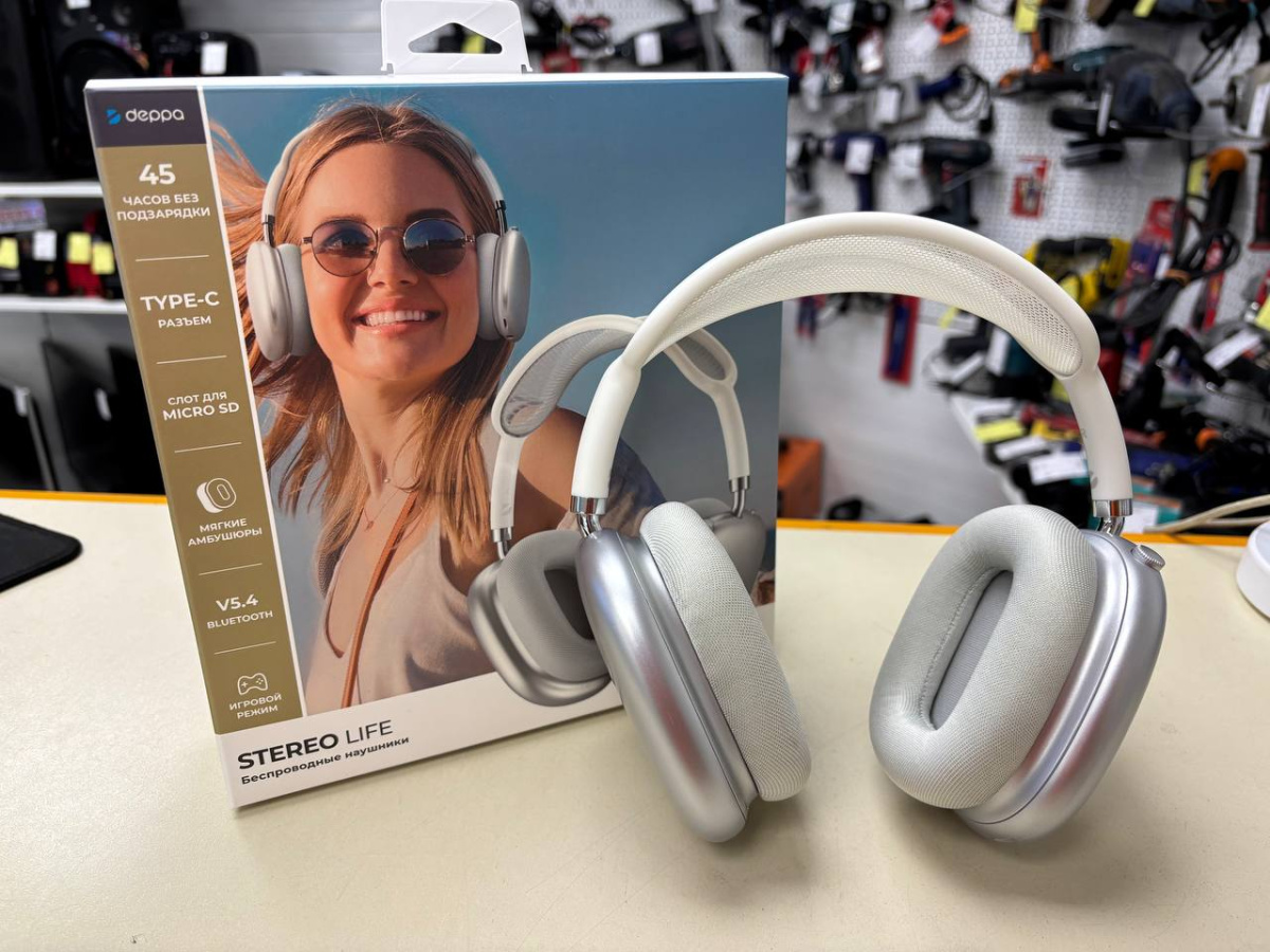 Наушники беспроводные Deppa 44304 Stereo Life