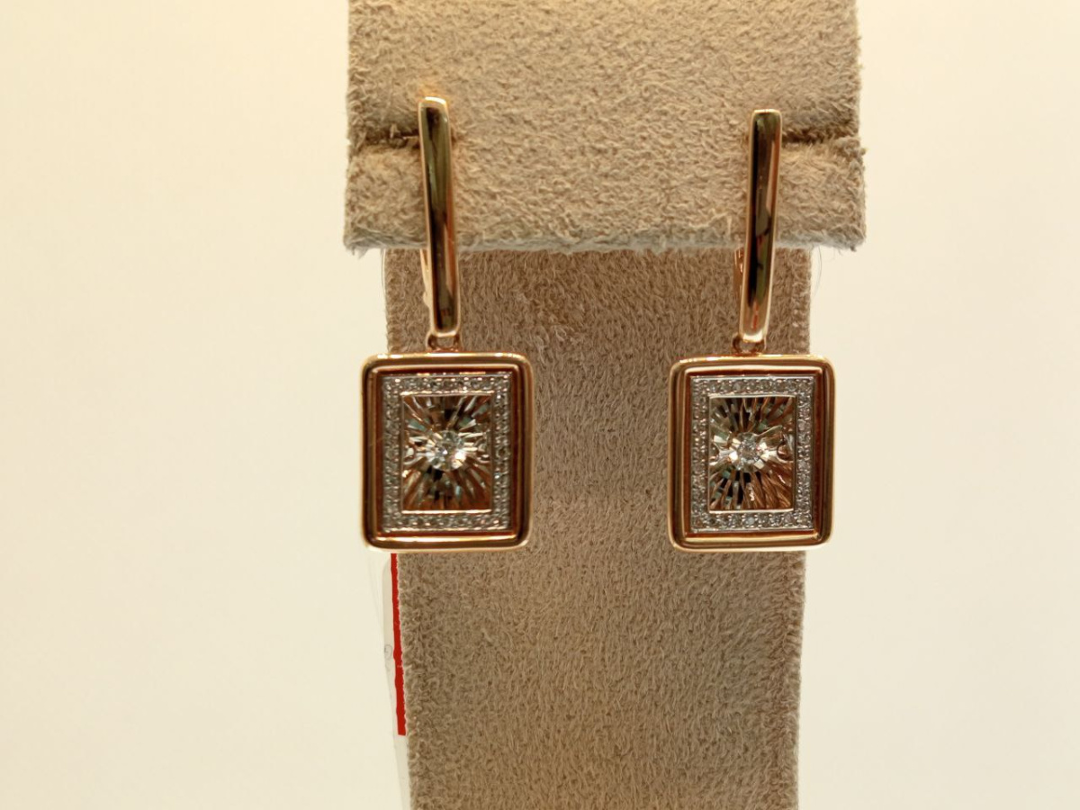 СЕРЬГИ БРИЛЛИАНТ (Au 585)