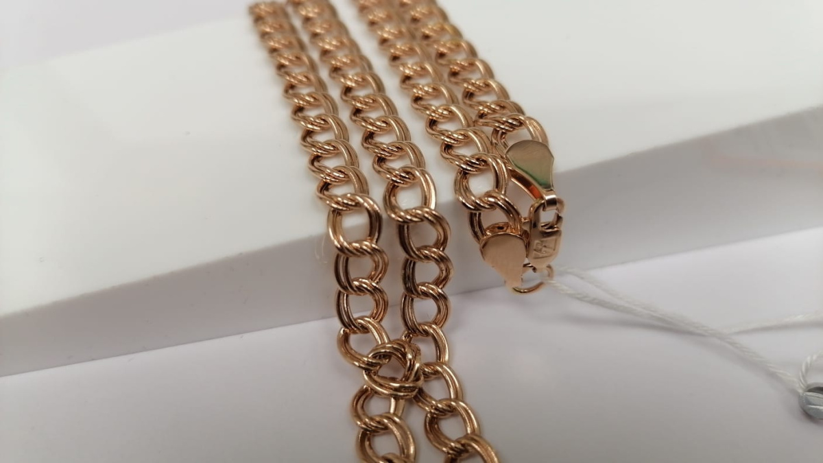 ЦЕПЬ ПОЛНОВЕСНАЯ Панцирное параллельное (Au 585)