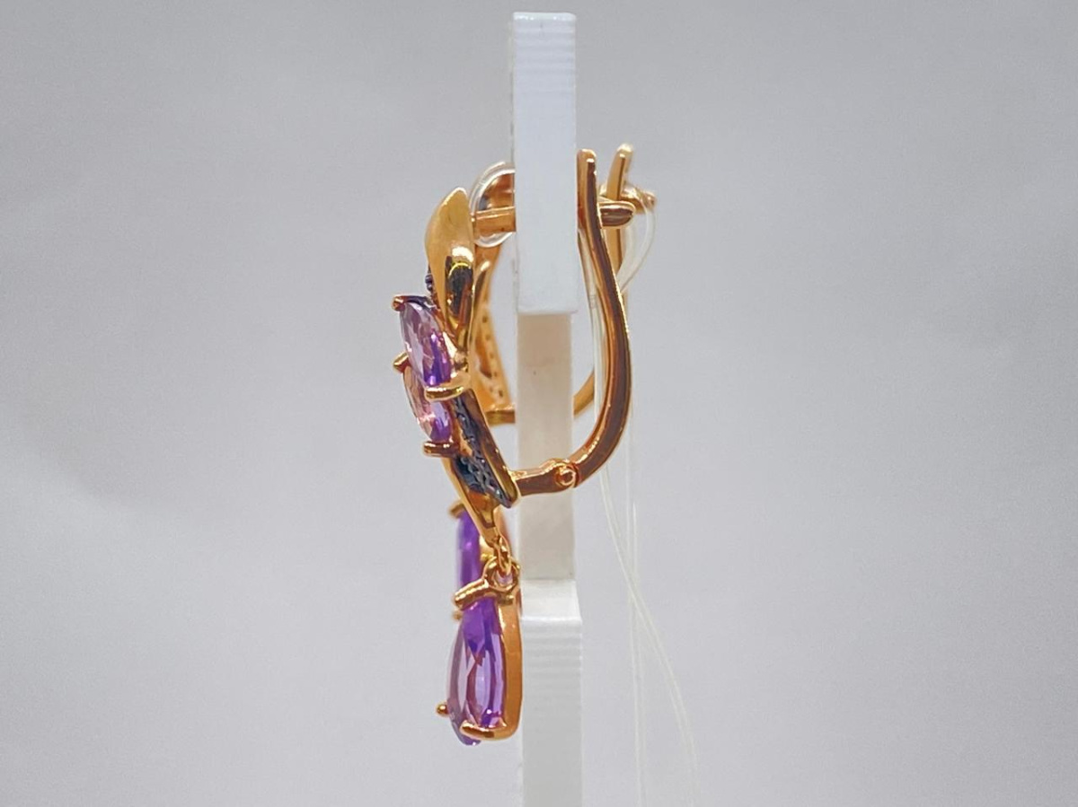 СЕРЬГИ С КАМНЯМИ (Au 585)