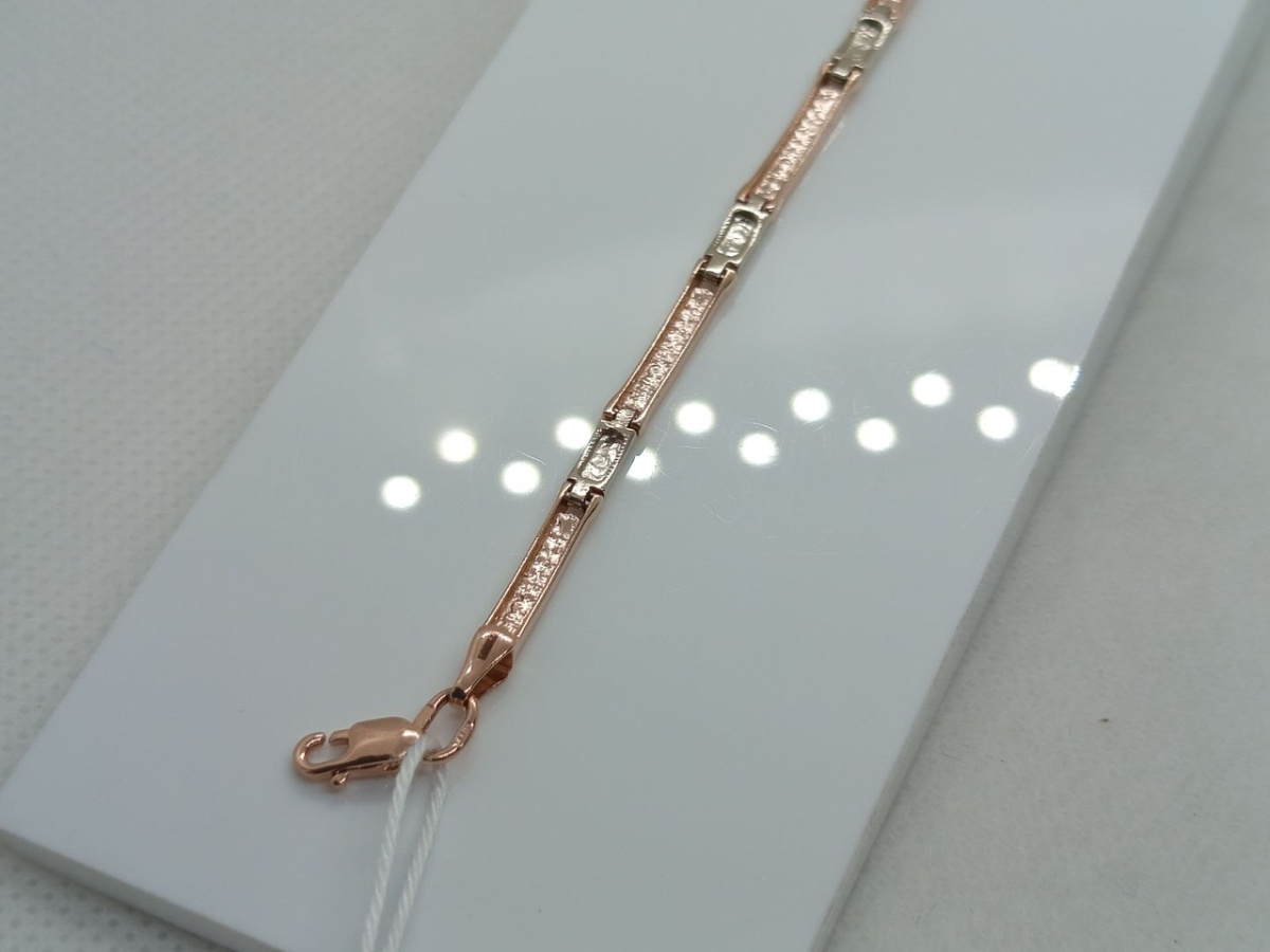 БРАСЛЕТ ПОЛНОВЕСНЫЙ Фантазия Au 585