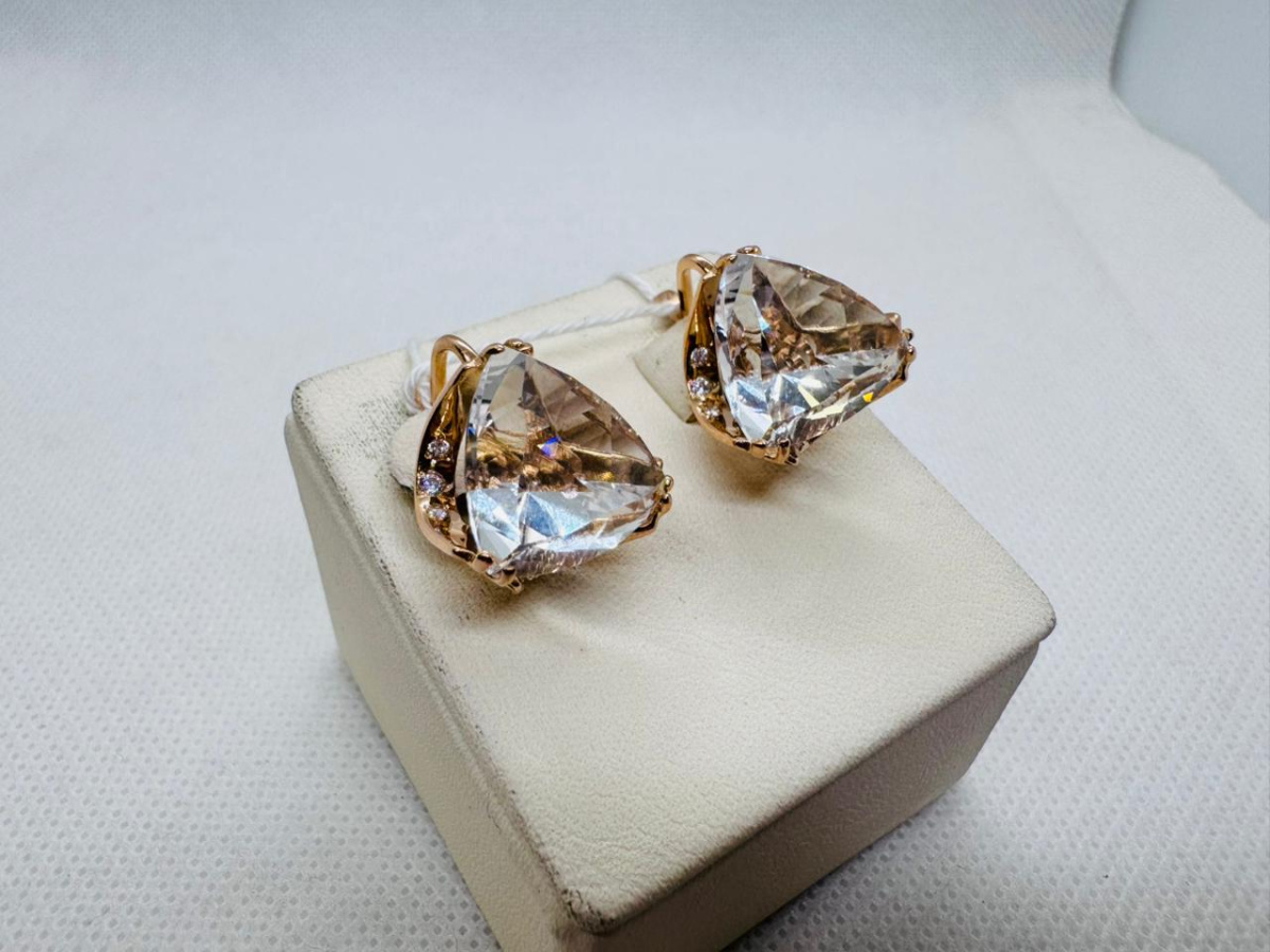 СЕРЬГИ С КАМНЯМИ (Au 585)