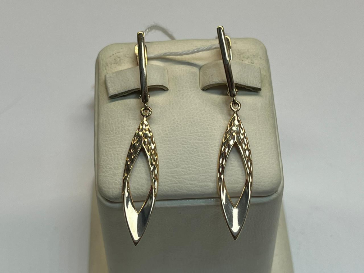 СЕРЬГИ БЕЗ КАМНЯ (Au 585)