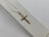 ПОДКБК585 ПОДВЕСКА КРЕСТ БЕЗ КАМНЯ (Au 585)