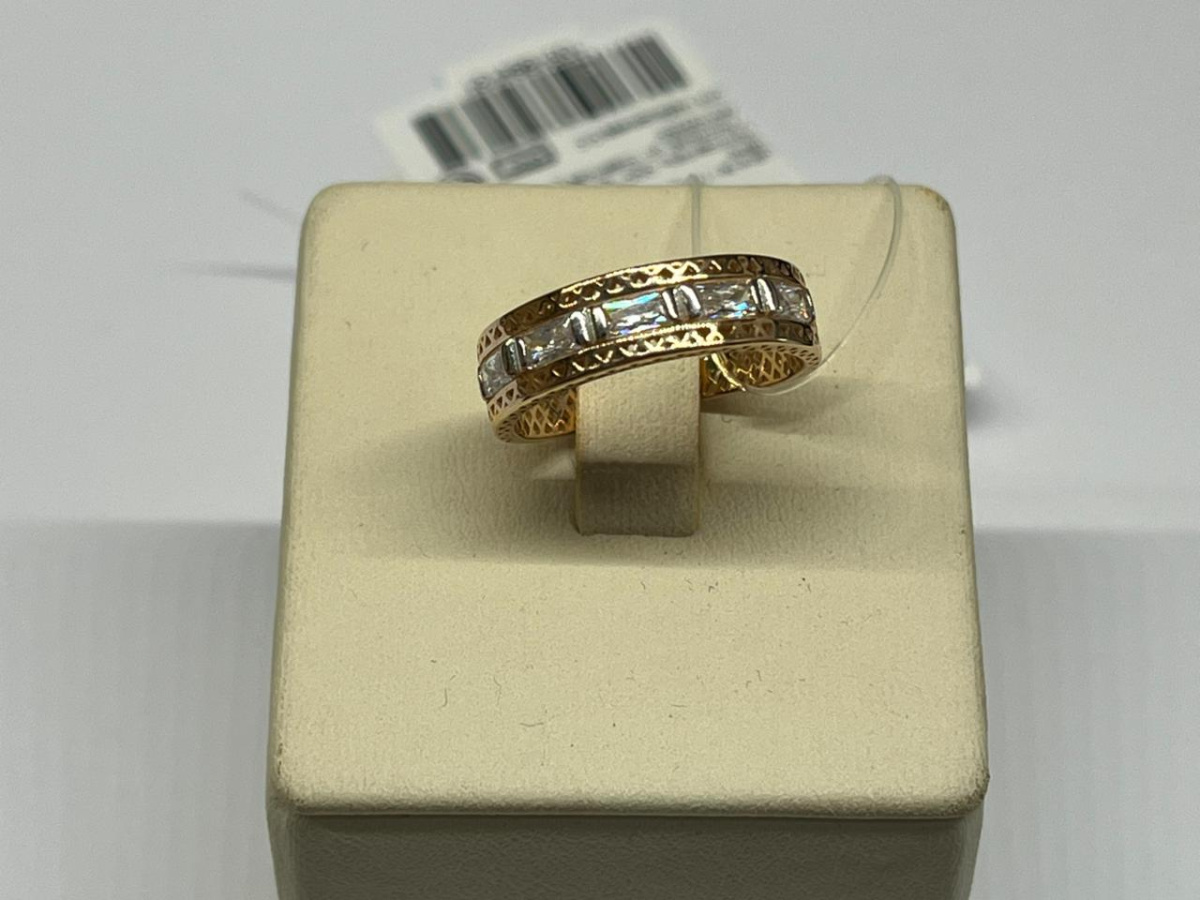 КОЛЬЦО С КАМНЯМИ (Au 585)