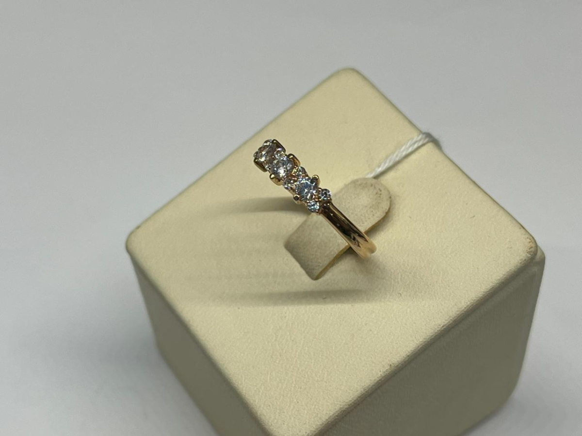 КОЛЬЦО С КАМНЯМИ (Au 585)