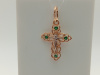 ПОДВЕСКА КРЕСТ с камнями (Au 585)