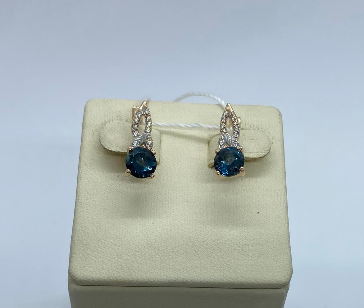 СЕРЬГИ С КАМНЯМИ (Au 585)