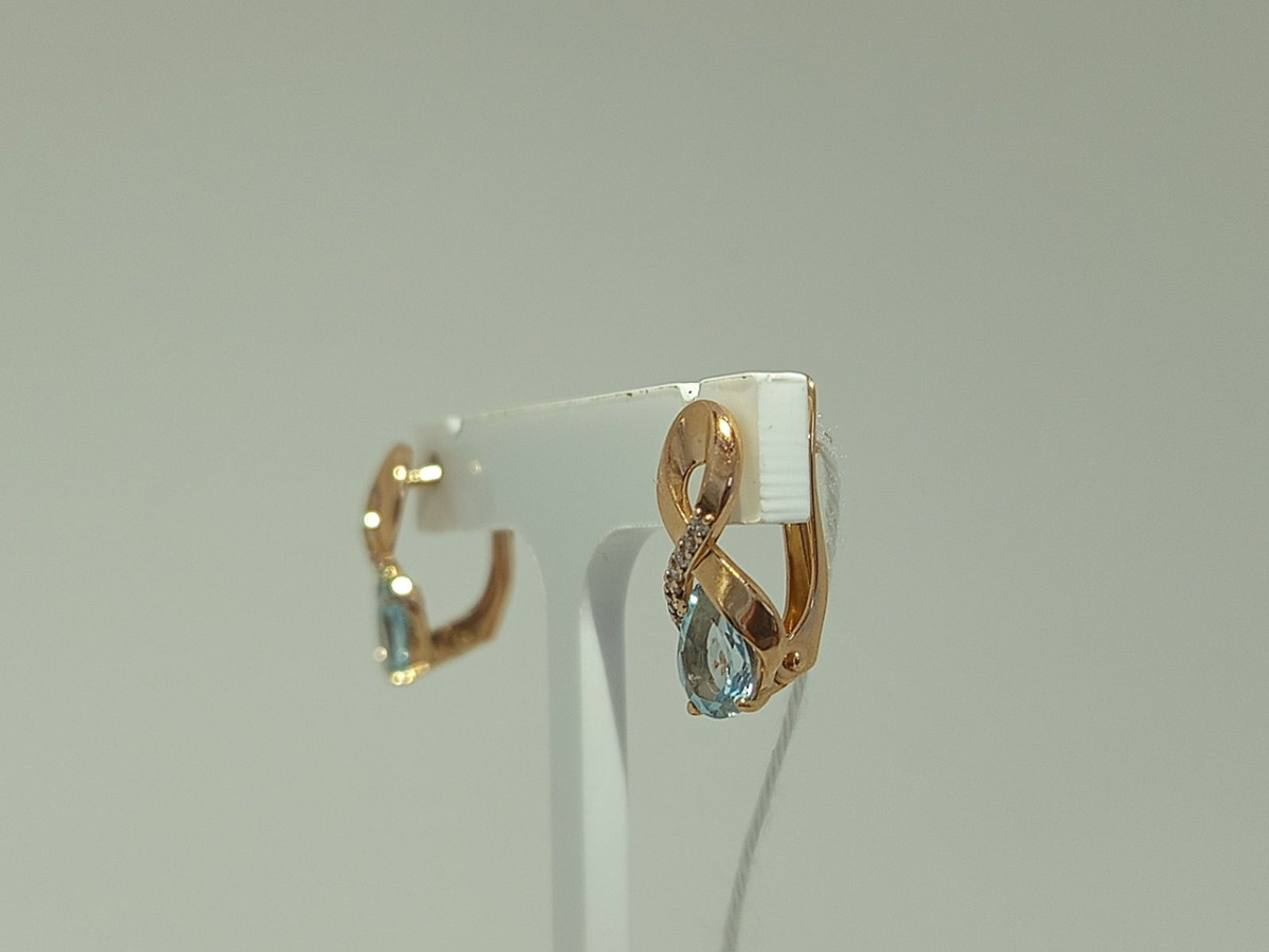 СЕРЬГИ С КАМНЯМИ (Au 585)