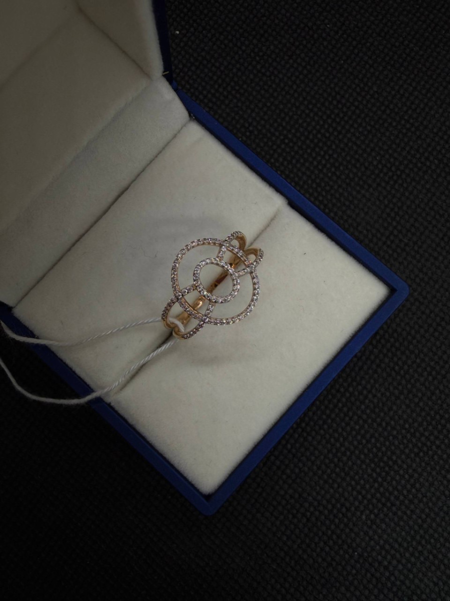 КОЛКМИ585 КОЛЬЦО С КАМНЯМИ (Au 585)