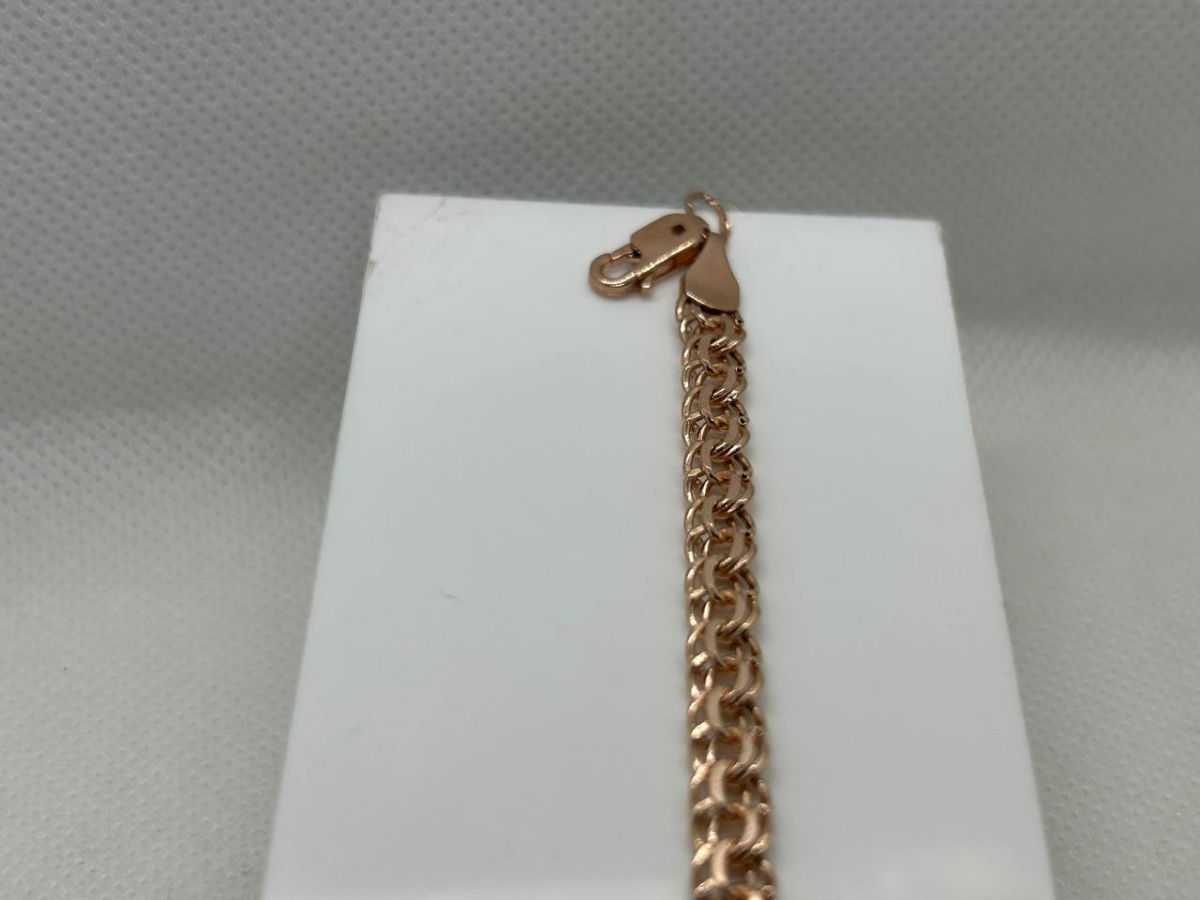 БРАСЛЕТ ПУСТОТЕЛЫЙ Бисмарк (Au 585)