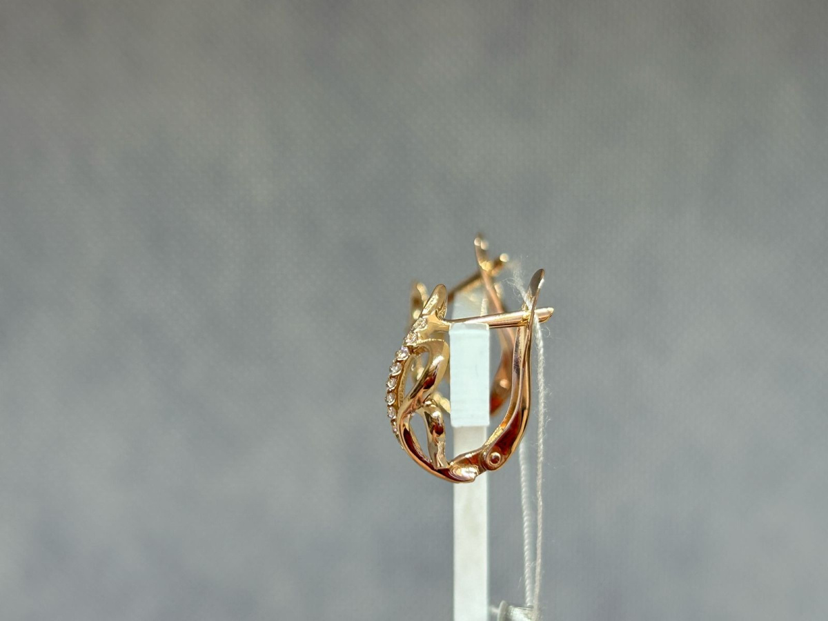 СЕРЬГИ С КАМНЯМИ (Au 585)