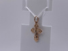 ПОДКБК585 ПОДВЕСКА КРЕСТ БЕЗ КАМНЯ (Au 585)