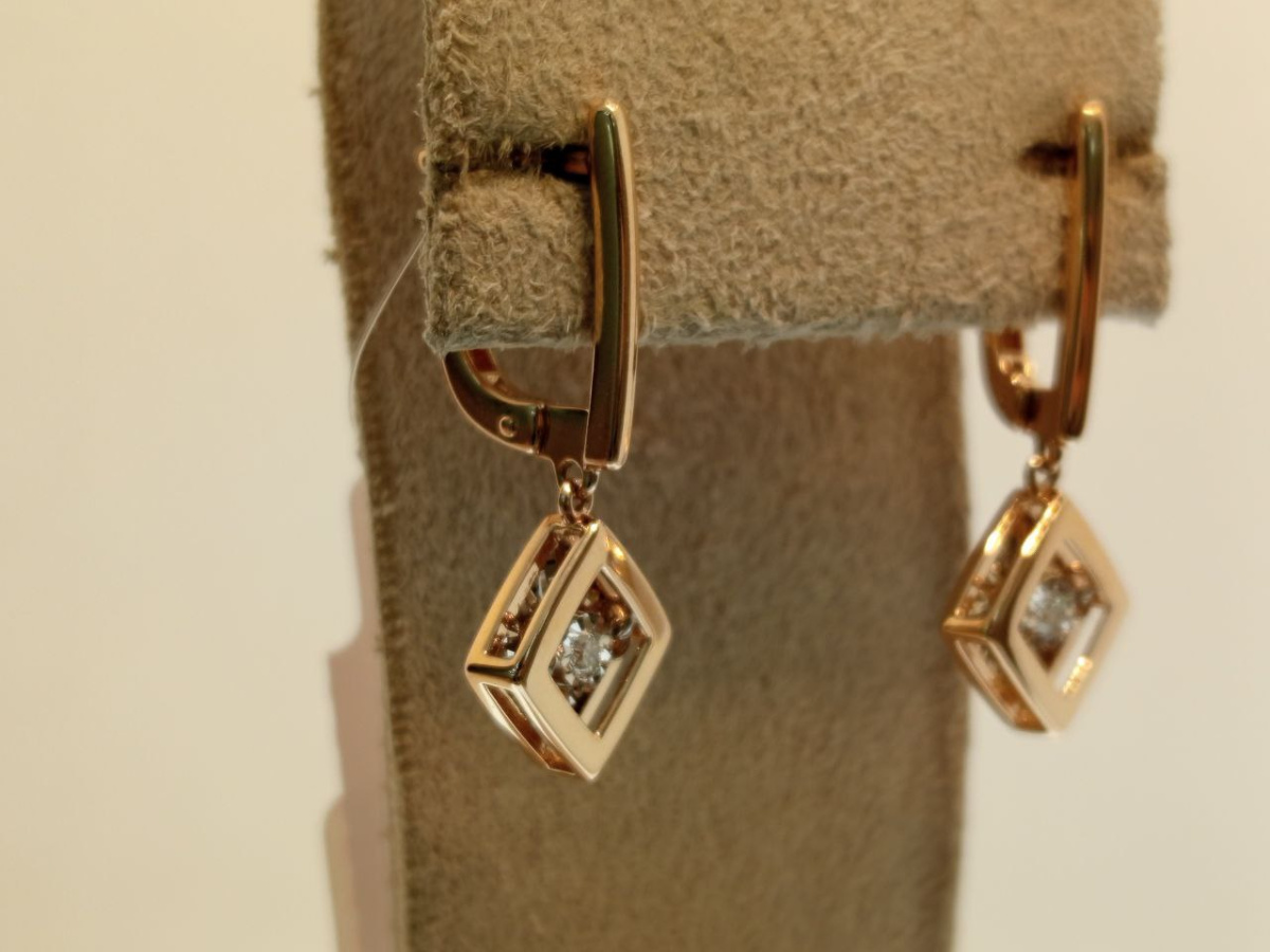 СЕРЬГИ БРИЛЛИАНТ (Au 585)