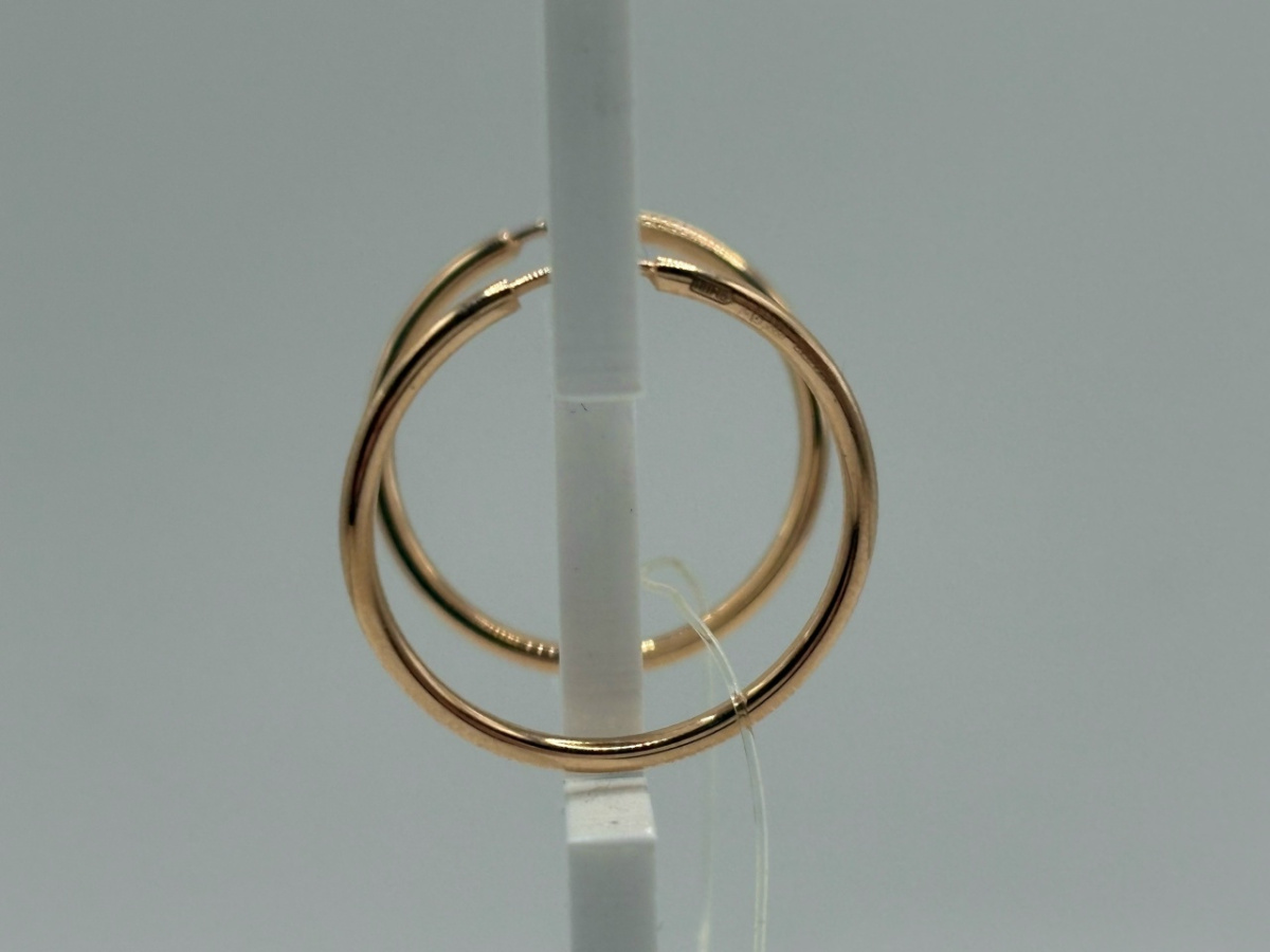 СЕРЬГИ КОНГО без камня (Au 585)