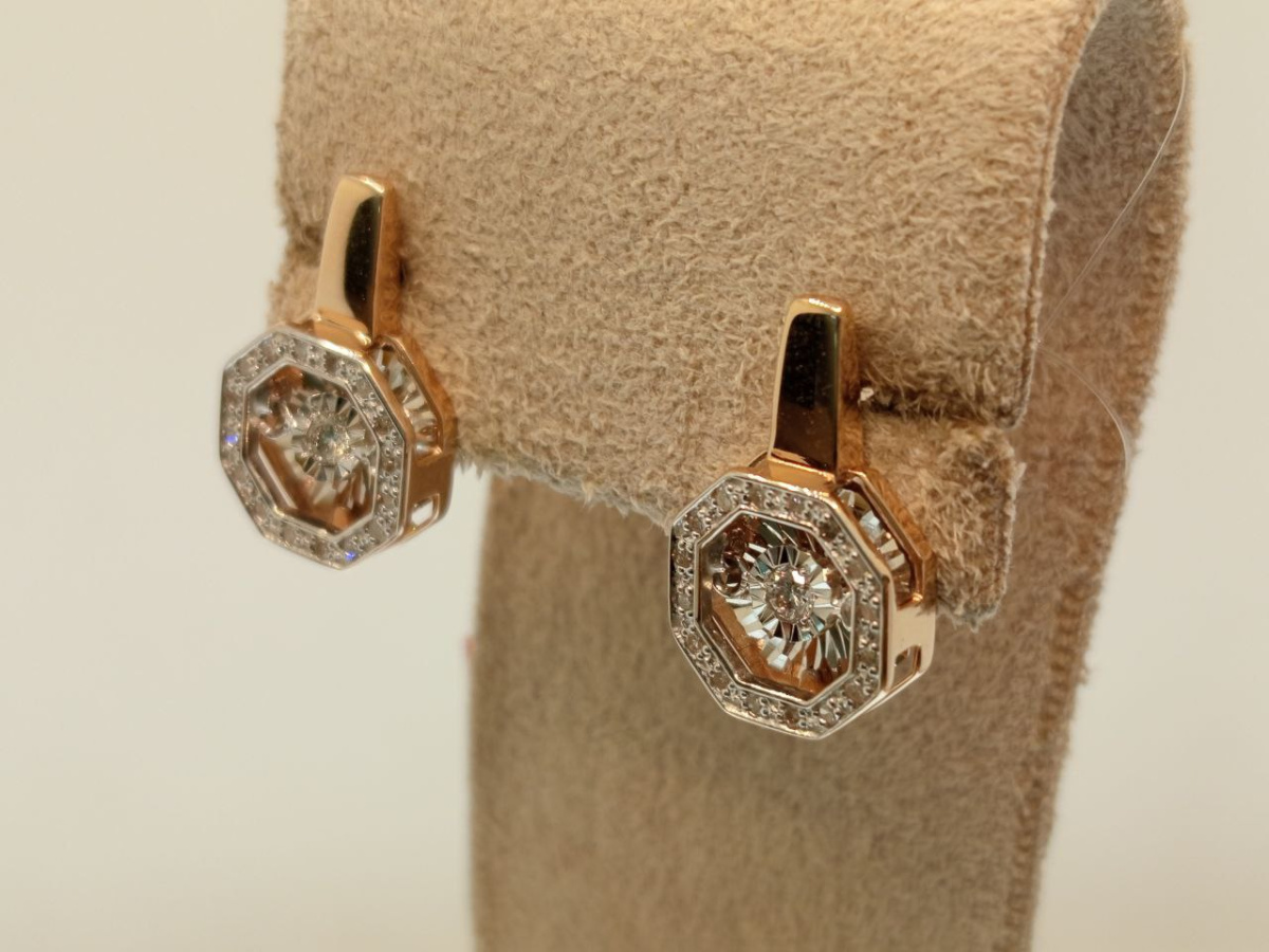 СЕРЬГИ БРИЛЛИАНТ (Au 585)