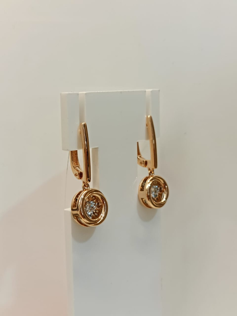 02-11-5743-11-00 СЕРЬГИ БРИЛЛИАНТ (Au 585)