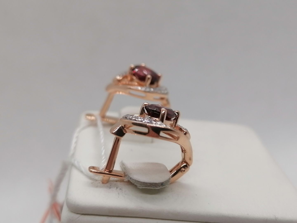 СЕРЬГИ С КАМНЯМИ (Au 585)