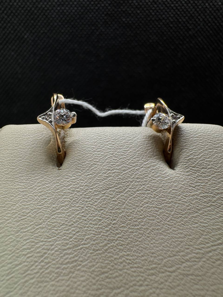 СЕРЬГИ С КАМНЯМИ (Au 585)