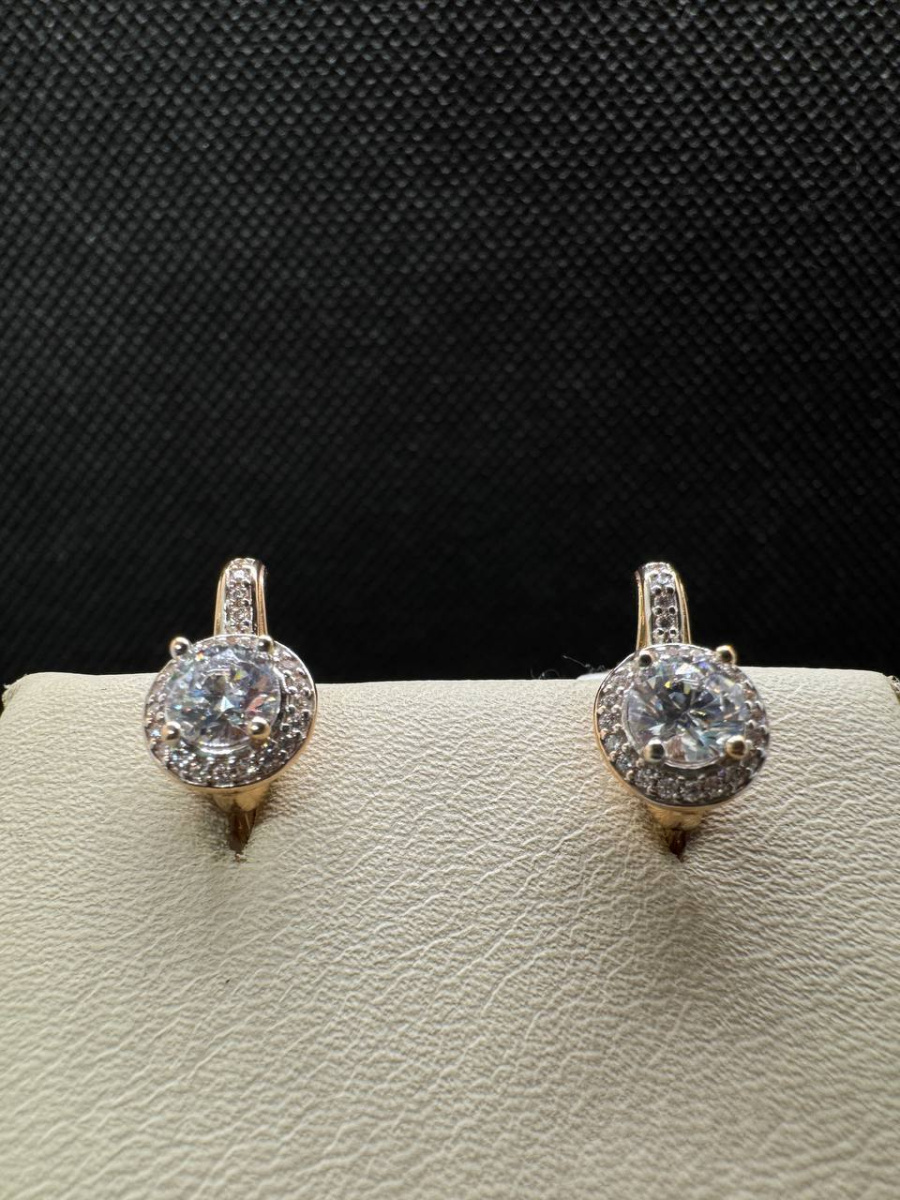 СЕРЬГИ С КАМНЯМИ (Au 585)