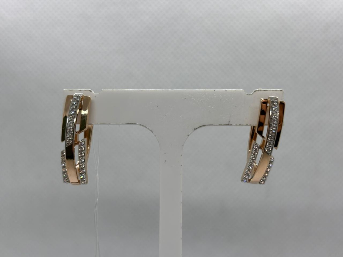 СЕРЬГИ С КАМНЯМИ (Au 585)