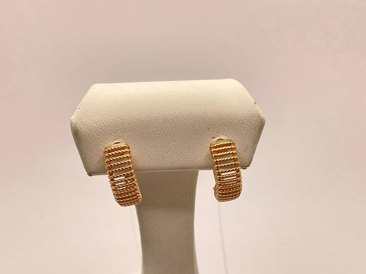 СЕРЬГИ БЕЗ КАМНЯ (Au 585)