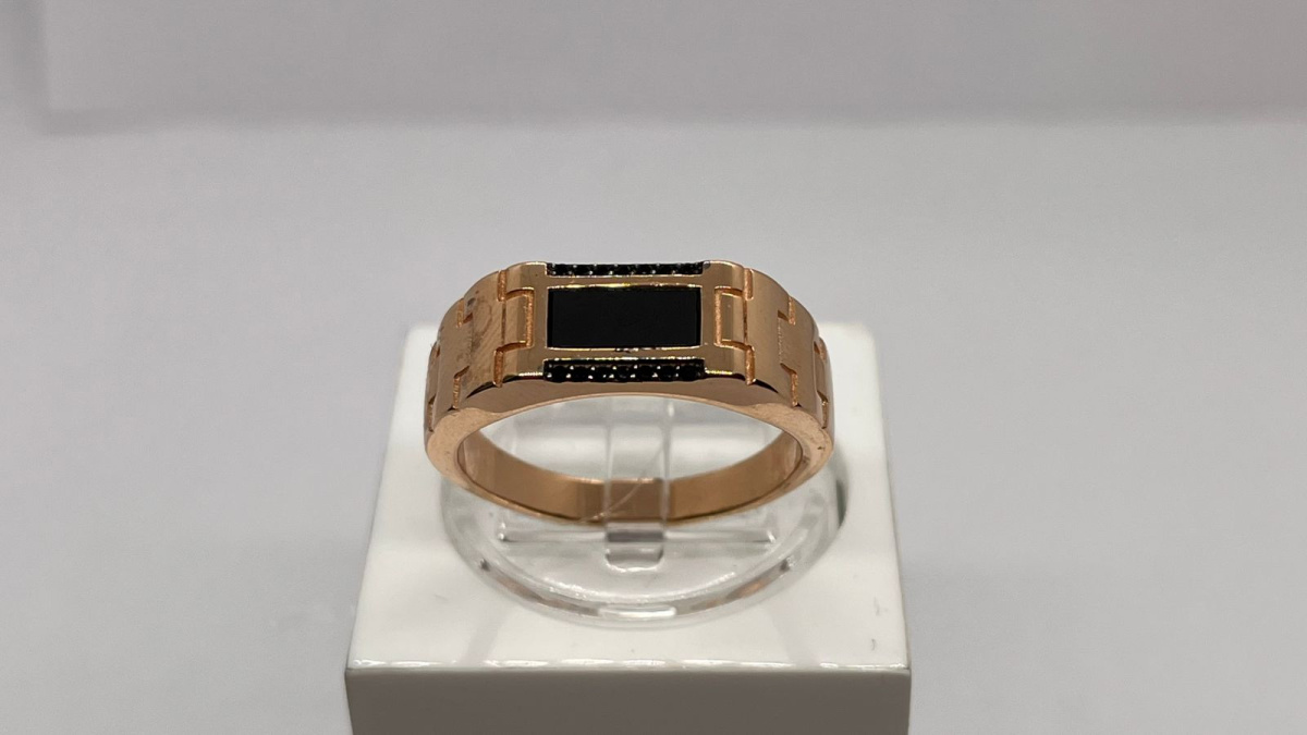 ПЕЧАТКА С КАМНЯМИ (Au 585)