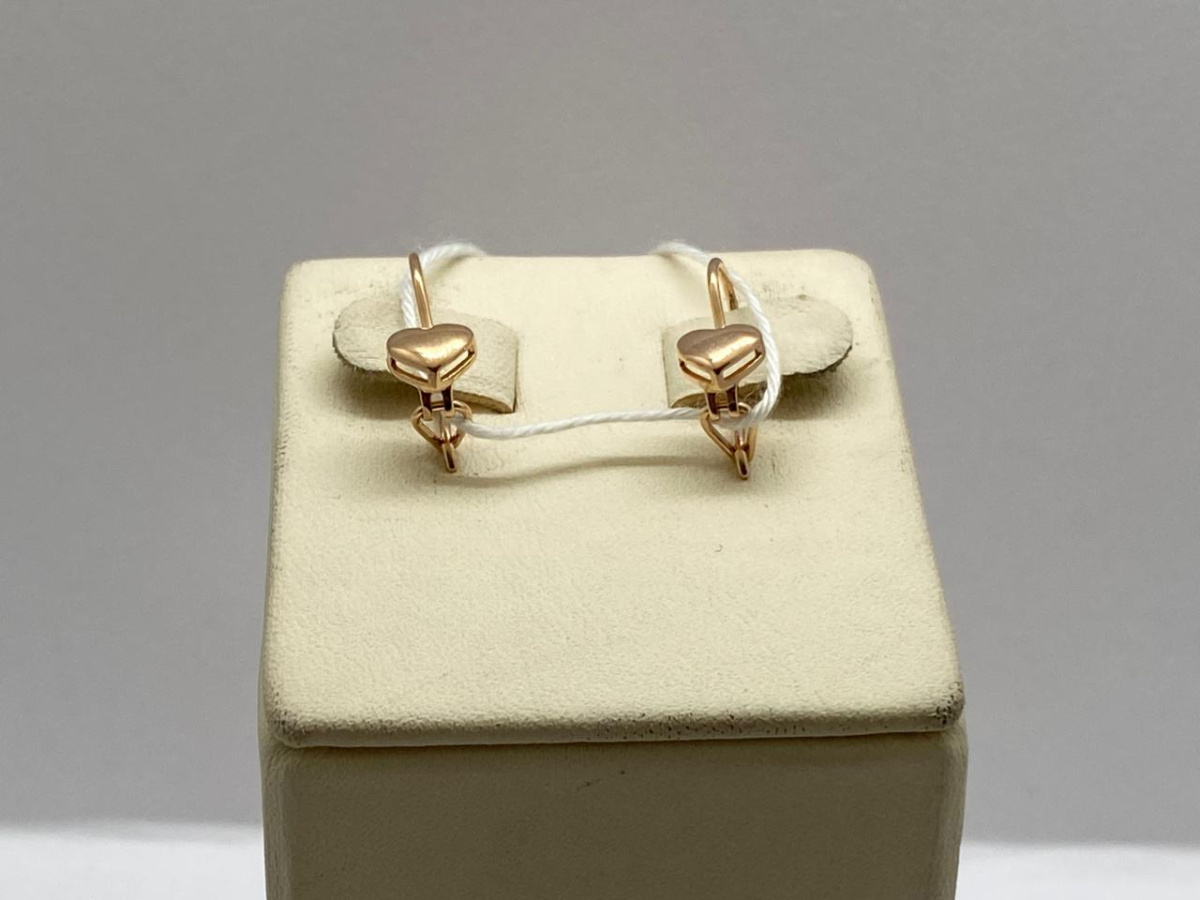 СЕРЬГИ БЕЗ КАМНЯ (Au 585)