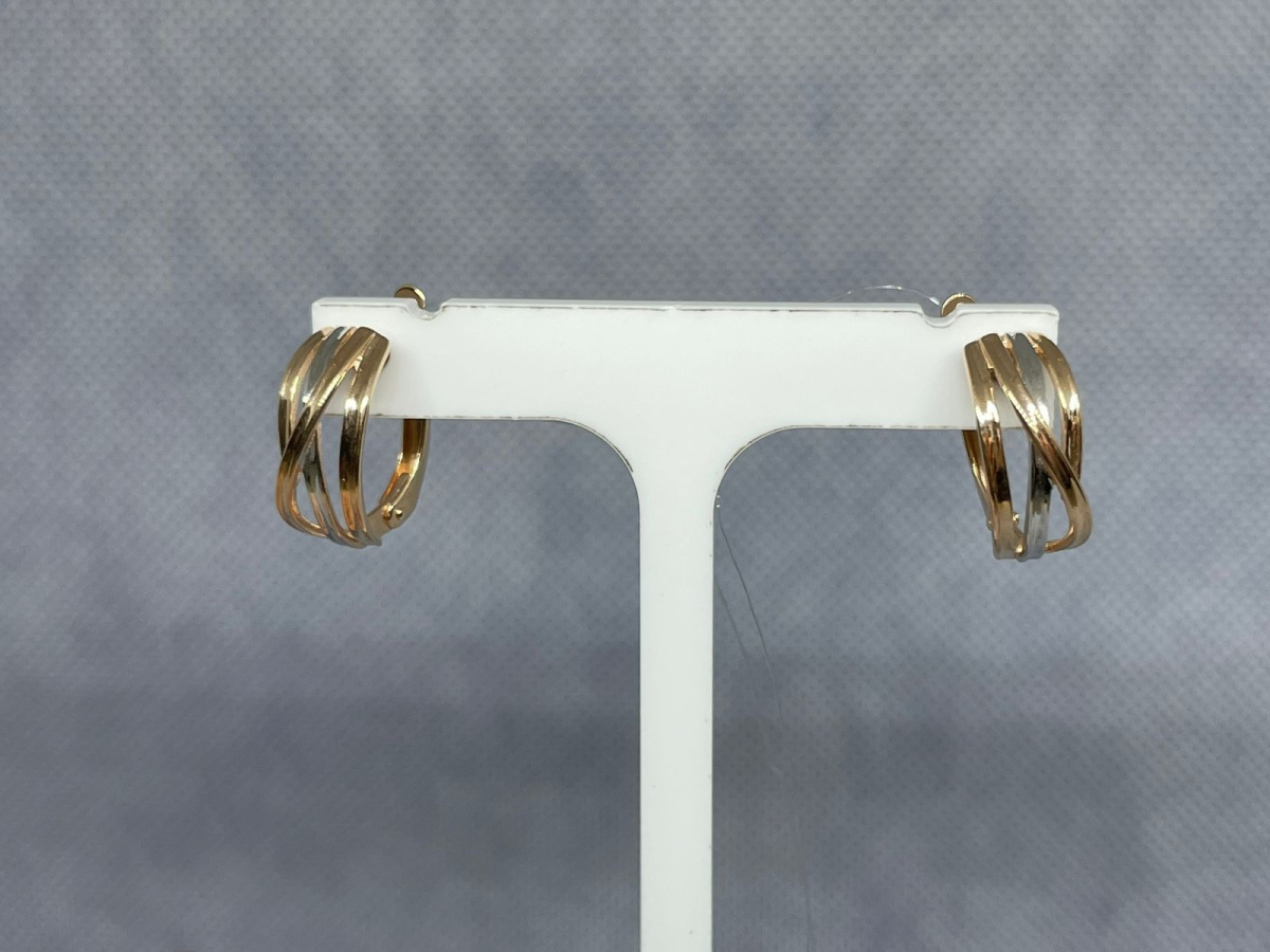 СЕРЬГИ БЕЗ КАМНЯ (Au 585)