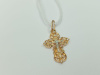 ПОДККИ585 ПОДВЕСКА КРЕСТ С КАМНЯМИ (Au 585)