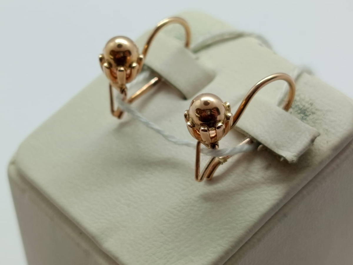 СЕРЬГИ С ПЕТЕЛЬКОЙ (Au 585)