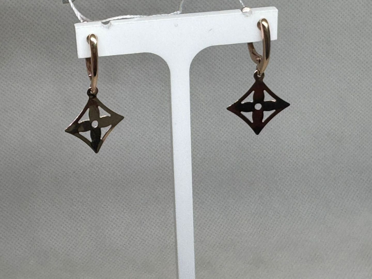 СЕРЬГИ БЕЗ КАМНЯ (Au 585)