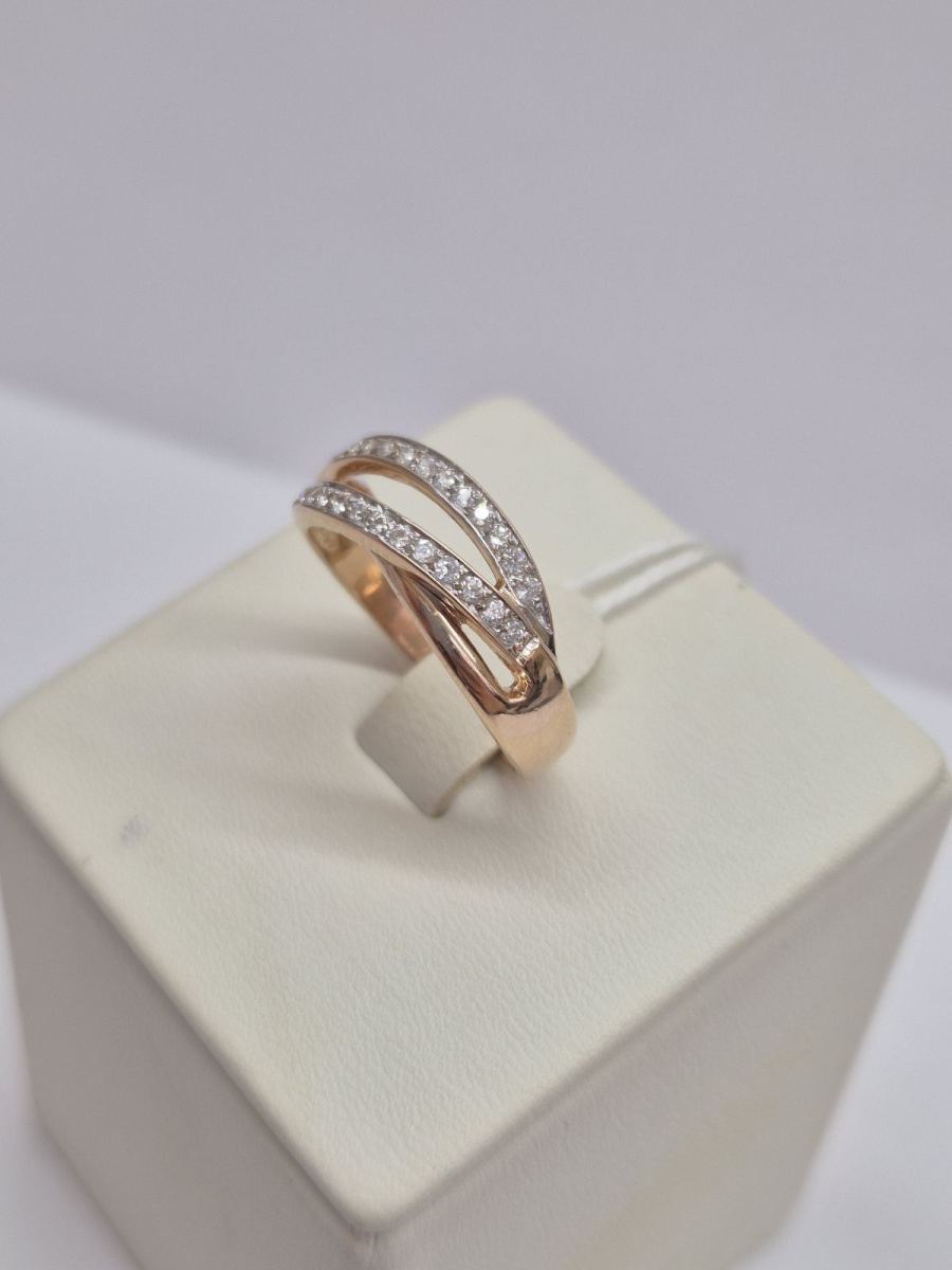 КОЛКМИ585 КОЛЬЦО С КАМНЯМИ (Au 585)