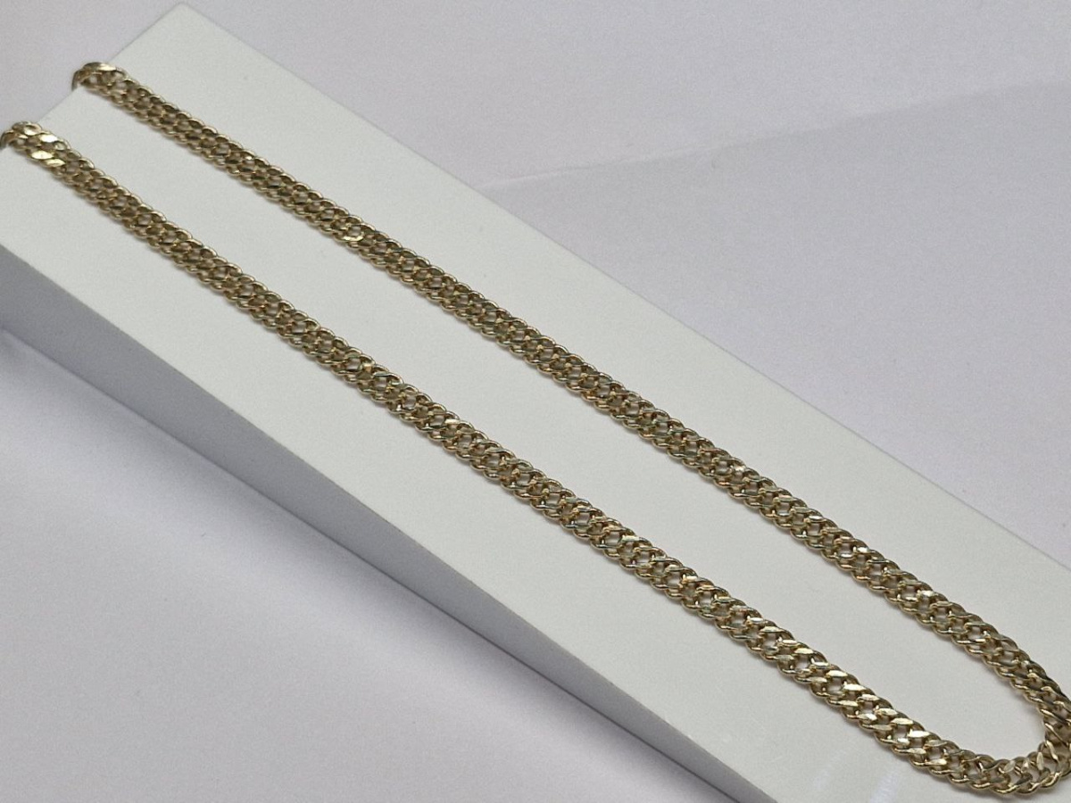 ЦЕПЬ ПУСТОТЕЛАЯ Ромб двойной (Au 585)