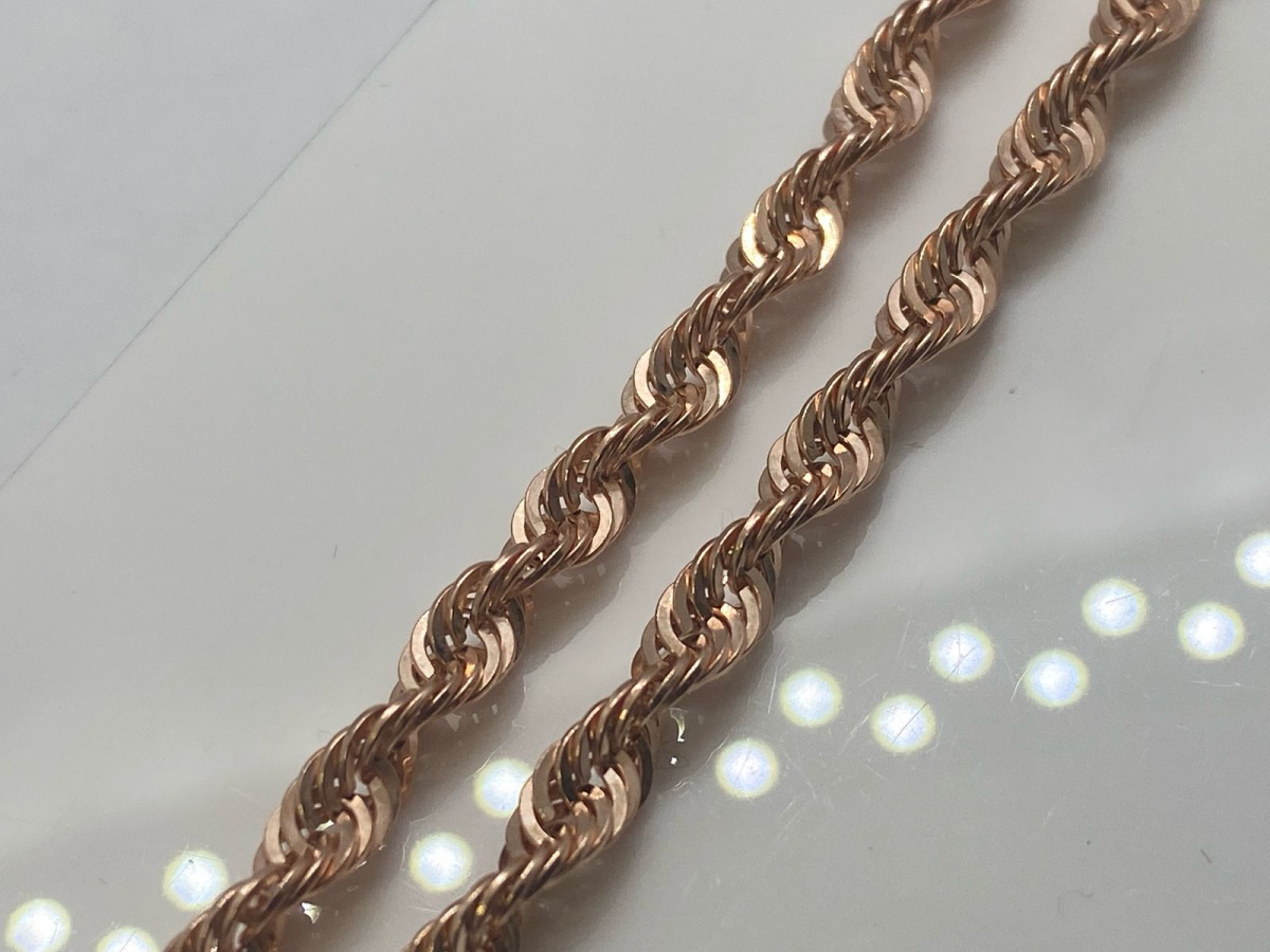 ЦЕПЬ ПУСТОТЕЛАЯ Веревка (Au 585)