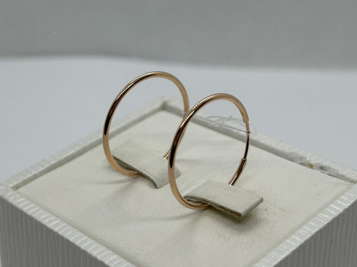 СЕРЬГИ КОНГО без камня (Au 585)