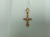ПОДККИ585 ПОДВЕСКА КРЕСТ С КАМНЕМ (Au 585)