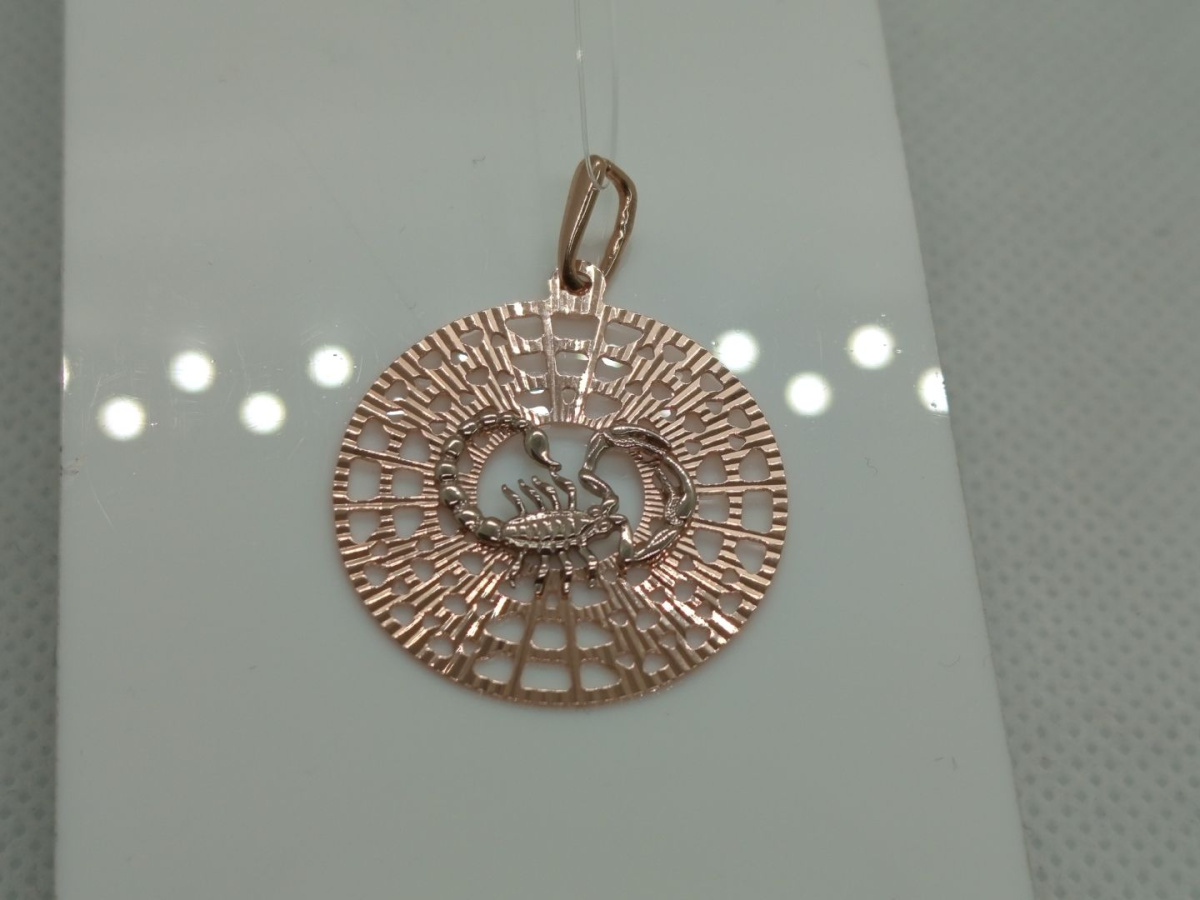 ПОДВЕСКА ЗНАК ЗОДИАКА СКОРПИОН (Au 585)