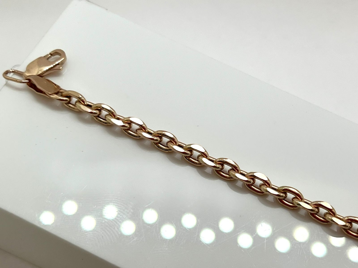 БРАСЛЕТ ПУСТОТЕЛЫЙ Якорное (Au 585)