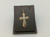 ПОДВЕСКА КРЕСТ без камня (Au 585)