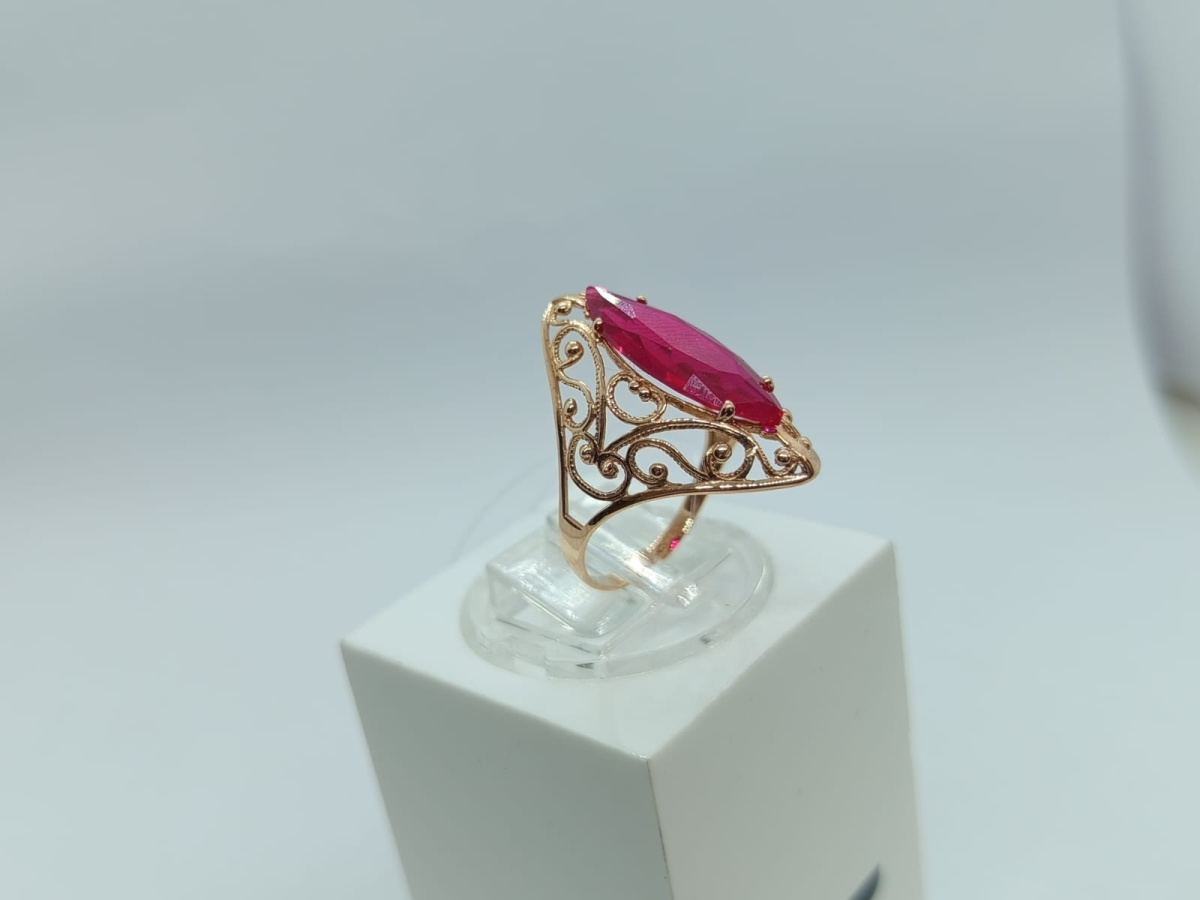 КОЛЬЦО С КАМНЕМ (Au 585)